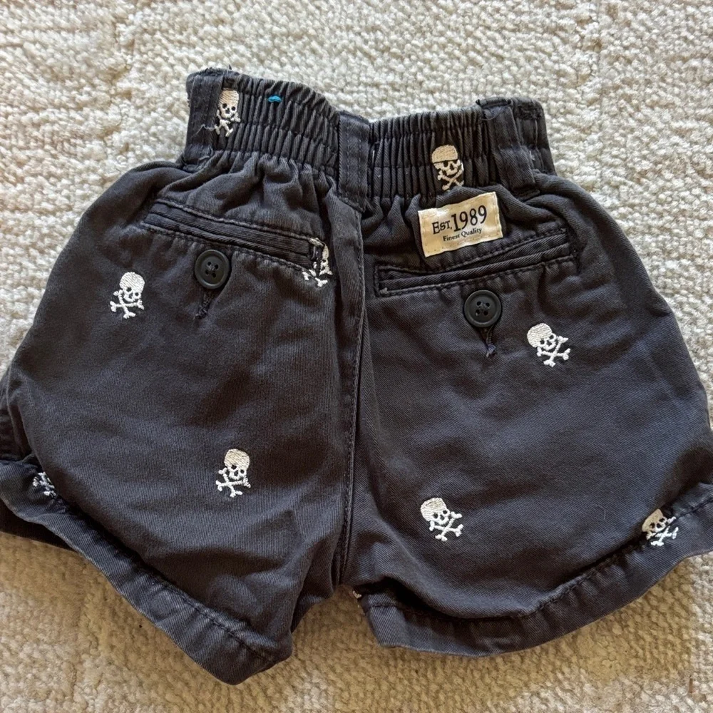 The Children's Place Black Skull Shorts